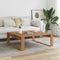 vidaXL Coffee Table Artisan Oak 100x100x35 cm Engineered Wood