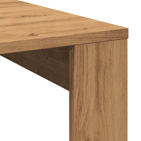 vidaXL Coffee Table Artisan Oak 100x100x35 cm Engineered Wood