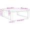 vidaXL Coffee Table Artisan Oak 100x100x35 cm Engineered Wood