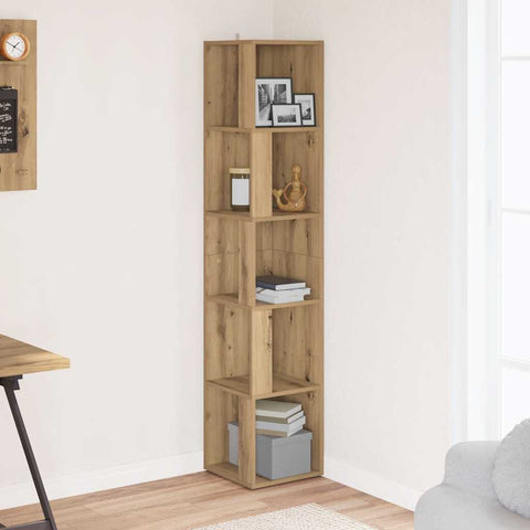 vidaXL Corner Cabinet Artisan Oak 33x33x165 cm Engineered Wood