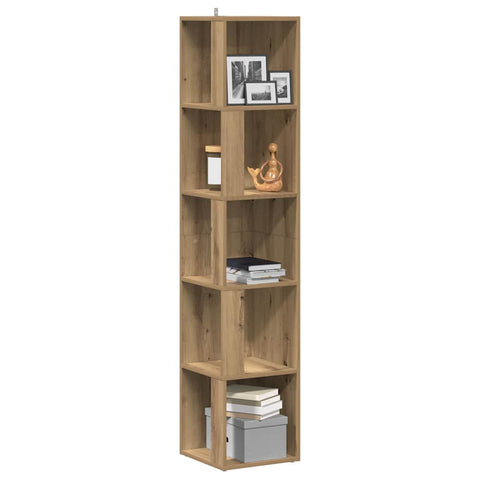 vidaXL Corner Cabinet Artisan Oak 33x33x165 cm Engineered Wood