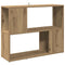 vidaXL Book Cabinet/Room Divider Artisan Oak 80x24x63 cm