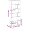 vidaXL Book Cabinet/Room Divider Artisian Oak 80x24x186 cm