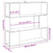 vidaXL Book Cabinet/Room Divider Artisan Oak 100x24x94 cm