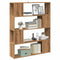 vidaXL Book Cabinet/Room Divider Artisan Oak 100x24x124.5 cm