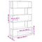 vidaXL Book Cabinet/Room Divider Old Wood 100x24x155 cm