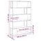 vidaXL Book Cabinet/Room Divider Artisan Oak 100x24x155 cm
