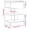 vidaXL Bedside Cabinet Old Wood 40x35x65 cm Engineered Wood