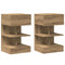 vidaXL Bedside Cabinets 2 pcs Artisan Oak 40x35x65 cm Engineered Wood