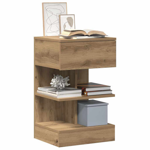 vidaXL Bedside Cabinets 2 pcs Artisan Oak 40x35x65 cm Engineered Wood