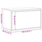 vidaXL Hall Bench 80x40x45 cm Old Wood Engineered Wood