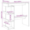 vidaXL Bar Table with Storage Rack Old Wood 100x48x101.5 cm