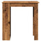 vidaXL Bar Table with Shelf Old Wood 102x50x103.5 cm Engineered Wood