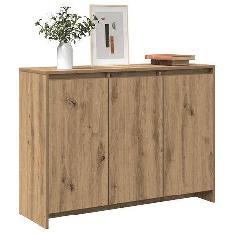 vidaXL Sideboard Artisan Oak 102x33x75 cm Engineered Wood