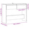 vidaXL Console Table Old Wood 100x35x76.5 cm Engineered Wood