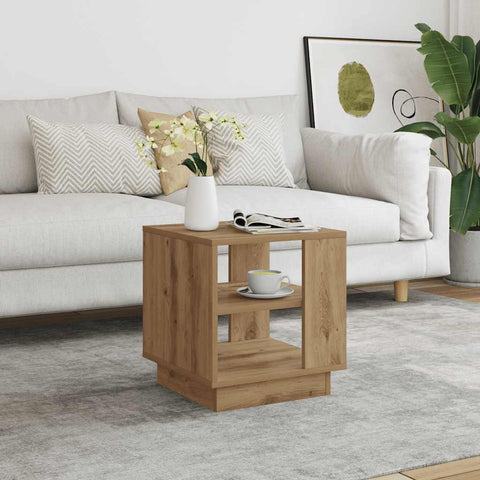 vidaXL Coffee Table Artisan Oak 40x40x43 cm Engineered Wood