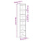 vidaXL Book Cabinet/Room Divider Artisan Oak 40x30x198 cm