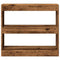 vidaXL Book Cabinet/Room Divider Old Wood 80x30x72 cm