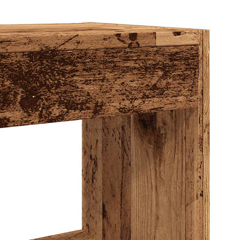 vidaXL Book Cabinet/Room Divider Old Wood 80x30x72 cm