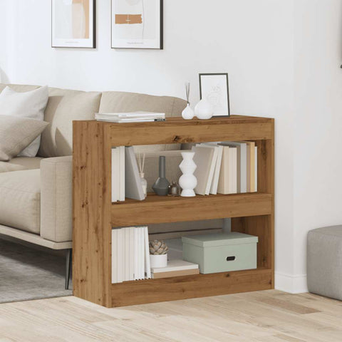vidaXL Book Cabinet/Room Divider Artisan Oak 80x30x72 cm