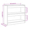 vidaXL Book Cabinet/Room Divider Artisan Oak 80x30x72 cm