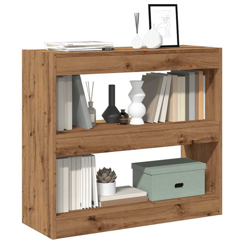vidaXL Book Cabinet/Room Divider Artisan Oak 80x30x72 cm