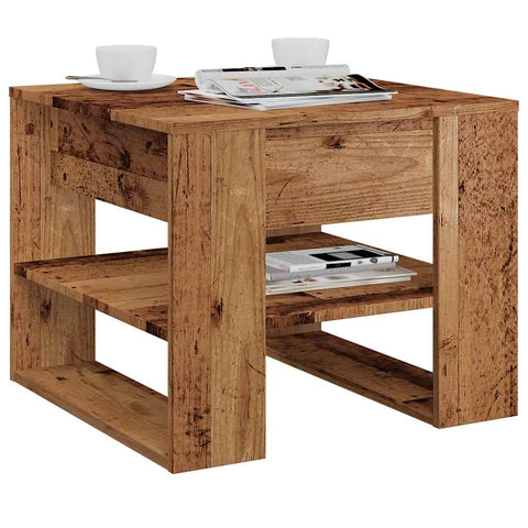 vidaXL Coffee Table Old Wood 55.5x55x45 cm Engineered Wood