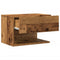 vidaXL Wall-mounted Bedside Cabinet Old Wood