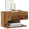 vidaXL Wall-mounted Bedside Cabinets 2 pcs Old Wood