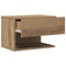vidaXL Wall-mounted Bedside Cabinet Artisian Oak