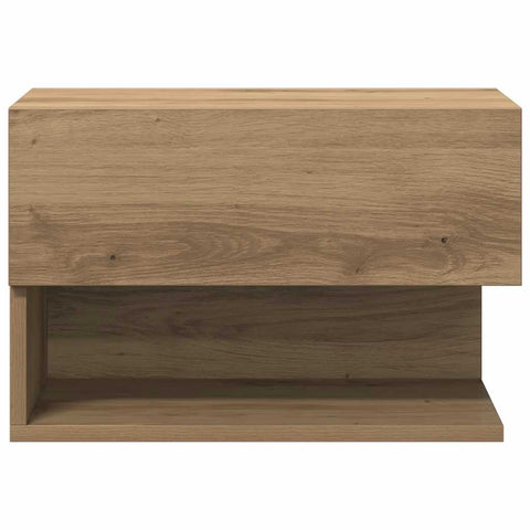 vidaXL Wall-mounted Bedside Cabinet Artisian Oak