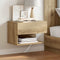 vidaXL Wall-mounted Bedside Cabinet Artisian Oak