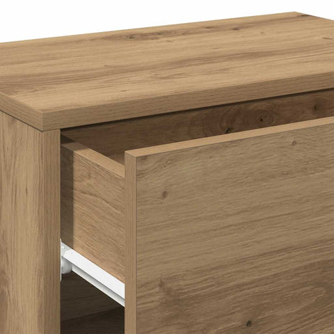 vidaXL Wall-mounted Bedside Cabinets 2 pcs Artisian Oak