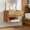 vidaXL Wall-mounted Bedside Cabinets 2 pcs Artisian Oak