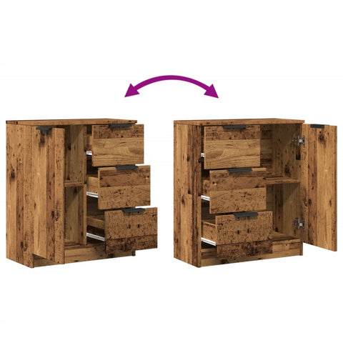 vidaXL Sideboard Old Wood 60x30x70 cm Engineered Wood