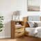 vidaXL Bedside Cabinet Artisan Oak 40x36x65 cm Engineered Wood