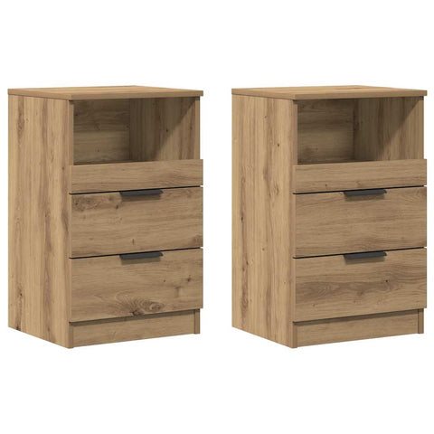 vidaXL Bedside Cabinets 2 pcs Artisan Oak 40x36x65 cm Engineered Wood