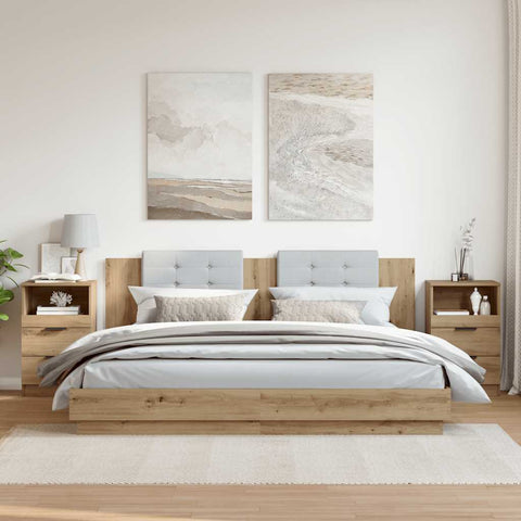 vidaXL Bedside Cabinets 2 pcs Artisan Oak 40x36x65 cm Engineered Wood