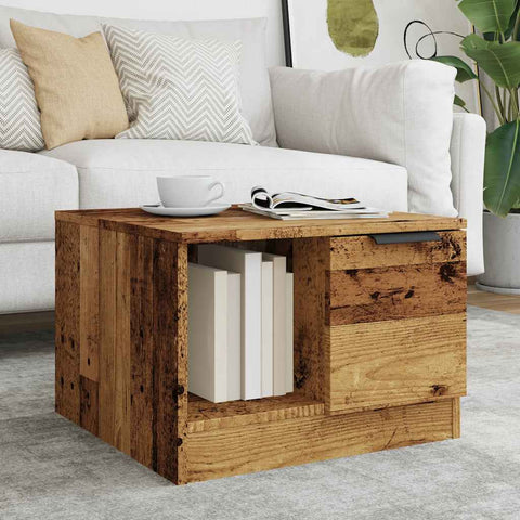 vidaXL Coffee Table Old Wood 50x50x36 cm Engineered Wood