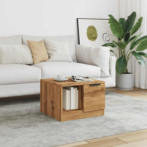 vidaXL Coffee Table Artisan Oak 50x50x36 cm Engineered Wood