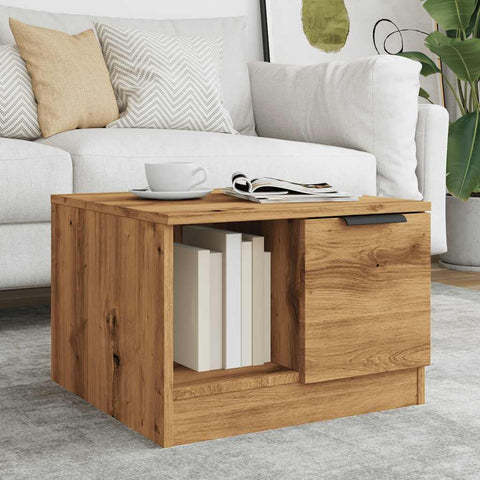 vidaXL Coffee Table Artisan Oak 50x50x36 cm Engineered Wood