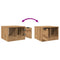 vidaXL Coffee Table Artisan Oak 50x50x36 cm Engineered Wood