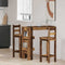 vidaXL Wall Bar Table Old Wood 102x45x103.5 cm Engineered Wood