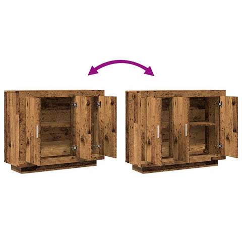 vidaXL Sideboard Old Wood 92x35x75 cm Engineered Wood
