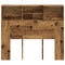vidaXL Headboard Cabinet Old Wood 120x19x103.5 cm Engineered Wood