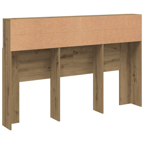 vidaXL Headboard Cabinet Artisan Oak 160x19x103.5 cm Engineered Wood