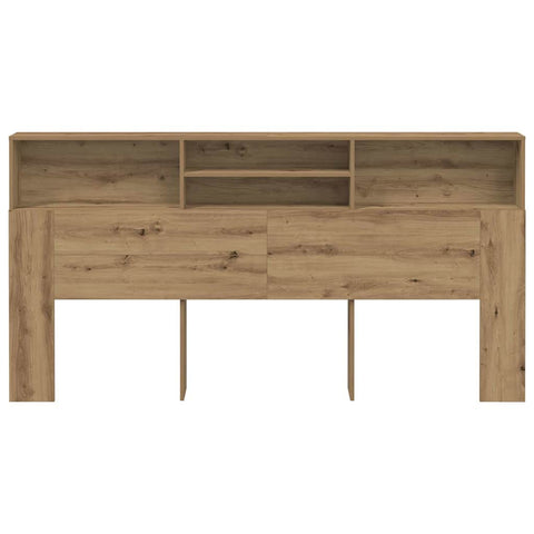 vidaXL Headboard Cabinet Artisian Oak 200x19x103.5 cm Engineered Wood