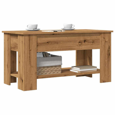vidaXL Coffee Table Artisan Oak 101x49x52 cm Engineered Wood