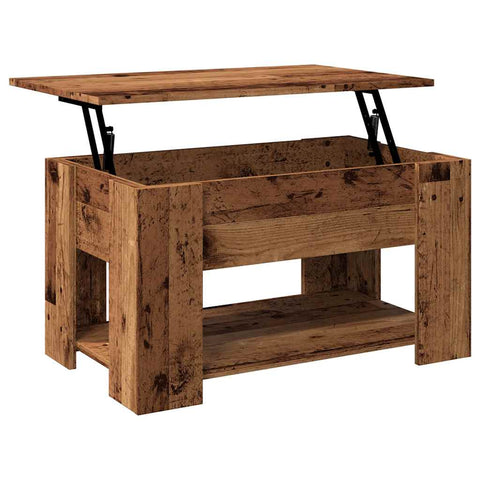 vidaXL Coffee Table Old Wood 79x49x41 cm Engineered Wood