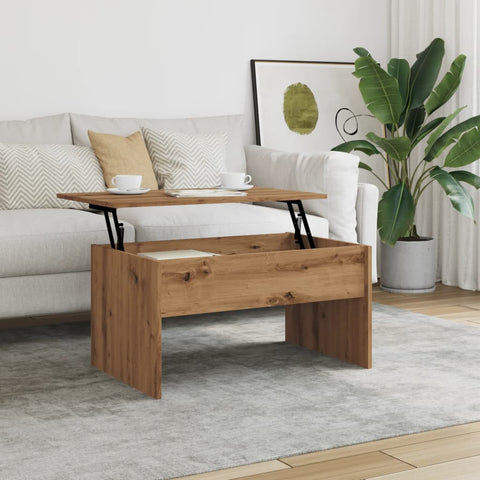 vidaXL Coffee Table Artisan Oak 80x50.5x41.5 cm Engineered Wood